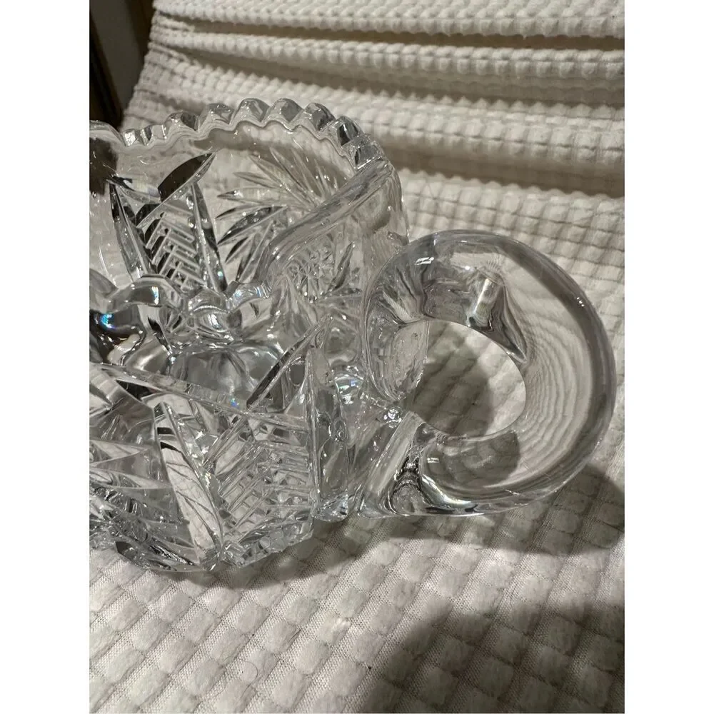 Crystal sugar and creamer set